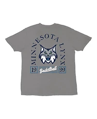 Stadium Essentials Men's and Women's Platinum Minnesota Lynx Lay Low Vintage Wash Relaxed Fit T-Shirt