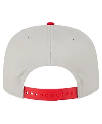 New Era Men's Cream Los Angeles Angels Iron Golfer Snapback Hat