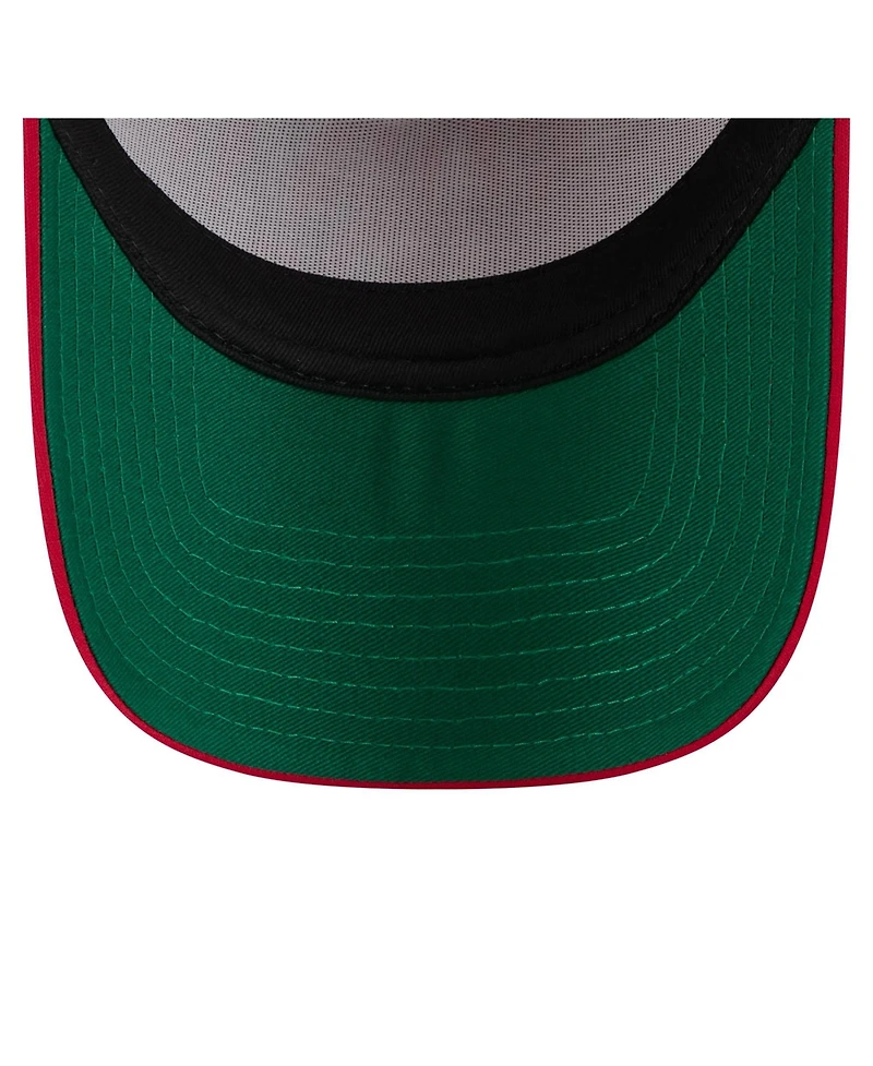 New Era Men's White St. Louis Cardinals Distressed 9FORTY A-Frame Adjustable Trucker Hat