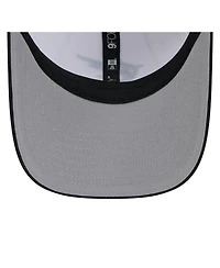 New Era Men's White/Black Miami Marlins 2025 Batting Practice 9FORTY M-Crown Adjustable Hat