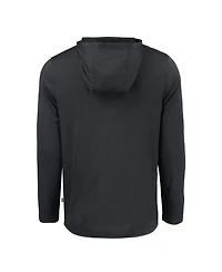 Cutter & Buck Men's Black Purdue Boilermakers Coastline Epic Comfort Eco Long Sleeve Hoodie T-Shirt