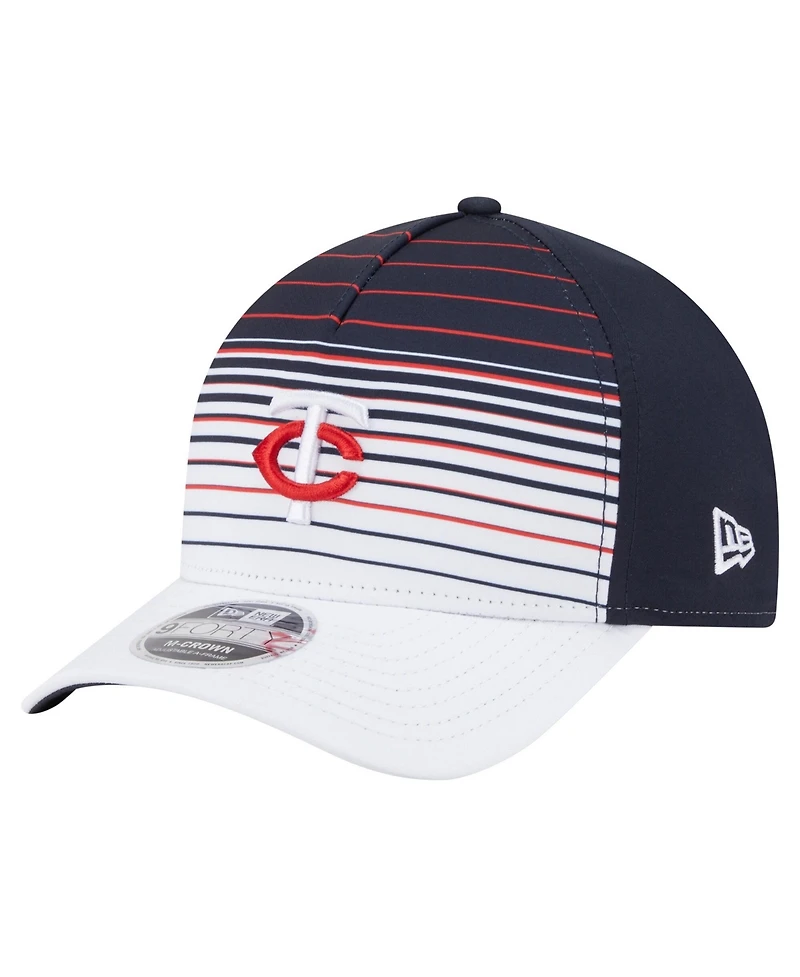 New Era Men's Navy Minnesota Twins Gradient 9FORTY M-Crown Adjustable Hat