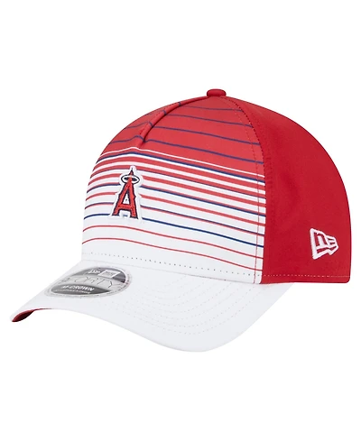New Era Men's Red Los Angeles Angels Gradient 9FORTY M-Crown Adjustable Hat