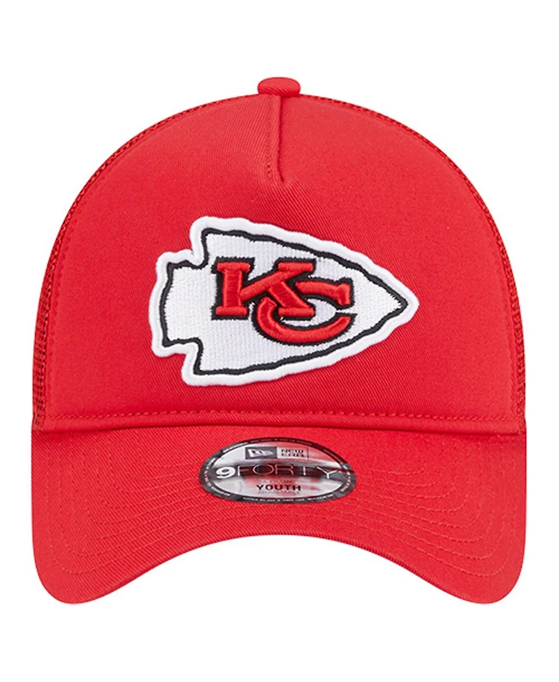 New Era Preschool Red Kansas City Chiefs Main A-Frame 9FORTY Adjustable Hat