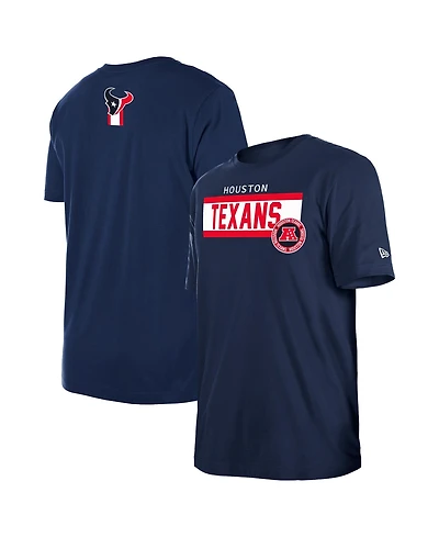 New Era Men's Navy Houston Texans 3rd Down High Density Print T-Shirt