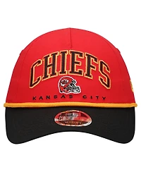 New Era Toddler Red/Black Kansas City Chiefs Arch Coolera 9FORTY A-Frame Adjustable Hat