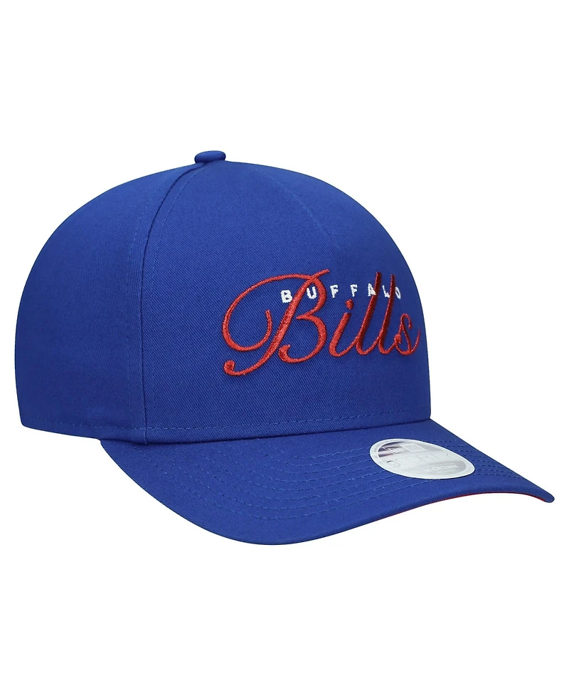New Era Women's Royal Buffalo Bills Metallic 9FORTY M-Crown A-Frame Adjustable Hat