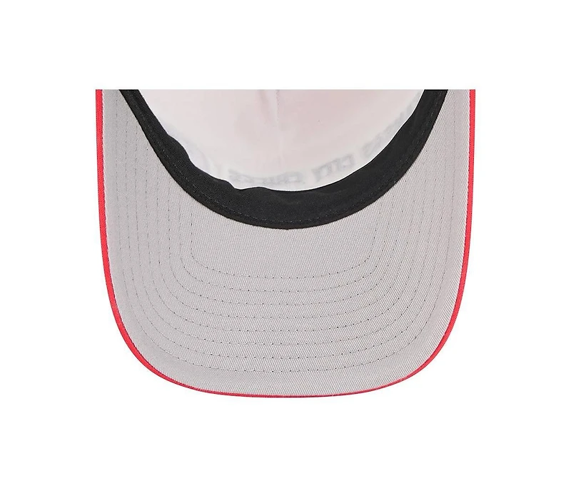 New Era Men's Red Kansas City Chiefs Linear A-Frame 9FORTY Adjustable Hat