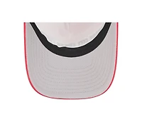 New Era Men's Red Kansas City Chiefs Linear A-Frame 9FORTY Adjustable Hat