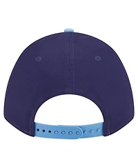 New Era Men's Navy/Light Blue Tampa Bay Rays Arch 9FORTY A-Frame M-Crown Adjustable Hat