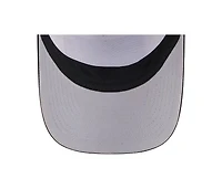 New Era Men's Stone/Black San Francisco Giants Text A-Frame Trucker 9FORTY Hat