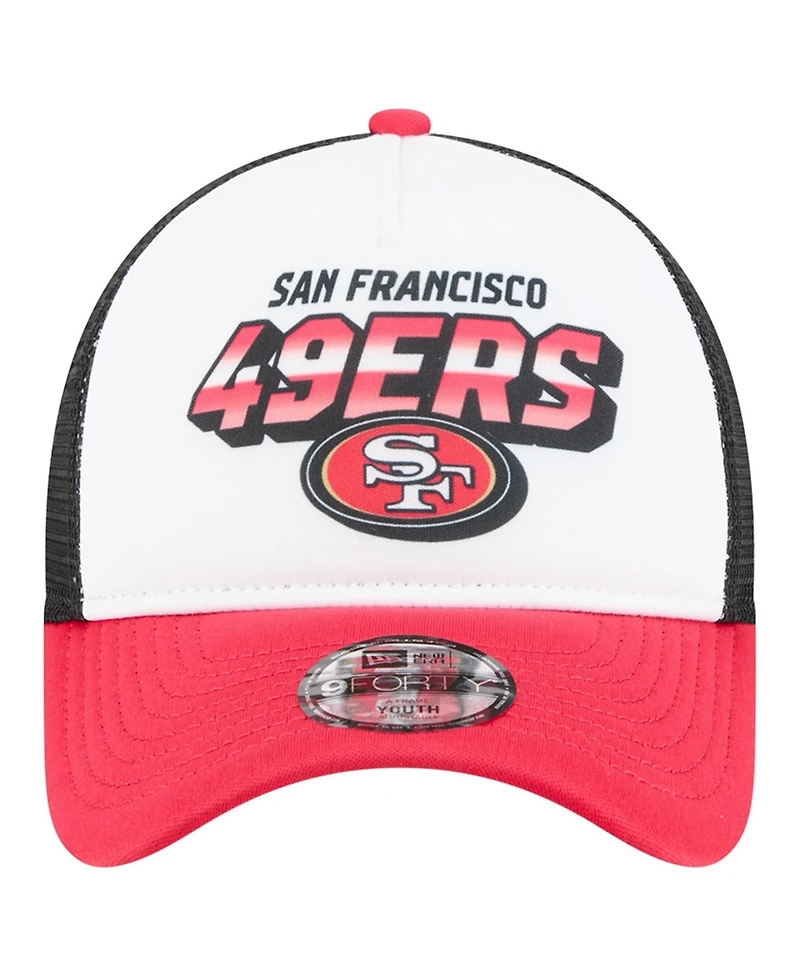 New Era Preschool White San Francisco 49ers 9FORTY A-Frame Adjustable Hat