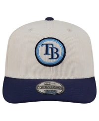 New Era Men's Cream Tampa Bay Rays Loyal 9SEVENTY Adjustable Hat