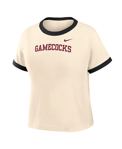 Nike Women's South Carolina Gamecocks Cropped Short-Sleeve Cotton T-Shirt