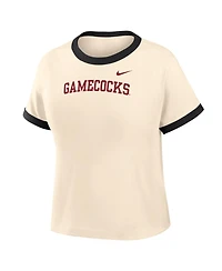 Nike Women's South Carolina Gamecocks Cropped Short-Sleeve Cotton T-Shirt