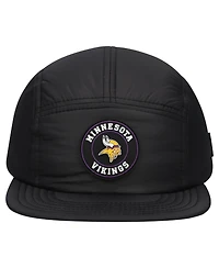 New Era Men's Black Minnesota Vikings Quilted Camper Adjustable Hat