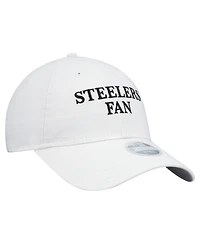 New Era Women's White Pittsburgh Steelers Team Fan 9TWENTY Adjustable Hat