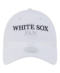New Era Women's White Chicago White Sox Team Fan 9TWENTY Adjustable Hat