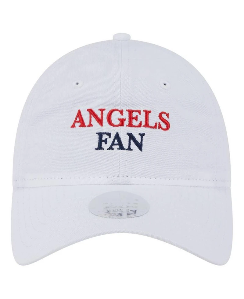 New Era Women's White Los Angeles Angels Team Fan 9TWENTY Adjustable Hat