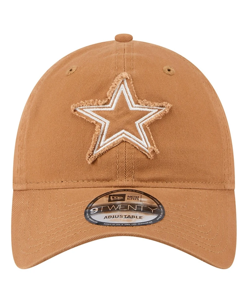 New Era Men's Brown Dallas Cowboys Stamp 9TWENTY Adjustable Hat