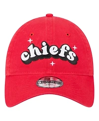 New Era Big Girls Red Kansas City Chiefs Cheer 9TWENTY Adjustable Hat