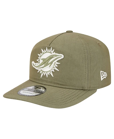 New Era Men's Olive Miami Dolphins Nylon 19TWENTY Adjustable Hat