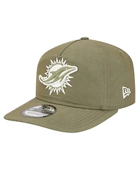 New Era Men's Olive Miami Dolphins Nylon 19TWENTY Adjustable Hat