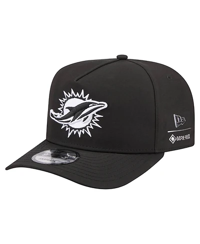 New Era Men's Black Miami Dolphins Gore-Tex A-Frame 9FIFTY Adjustable Hat