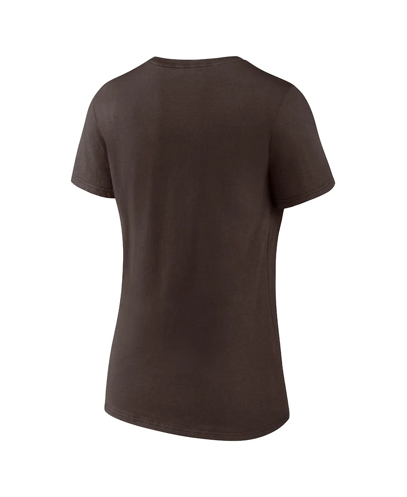 Logo Athletic Women's San Diego Padres V-Neck T-Shirt