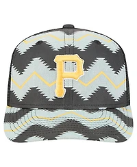 New Era Men's Denim/Black Pittsburgh Pirates Aztec Denim 9SEVENTY Adjustable Hat