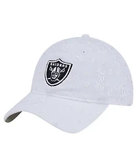 New Era Women's White Las Vegas Raiders Floral 9TWENTY Adjustable Hat