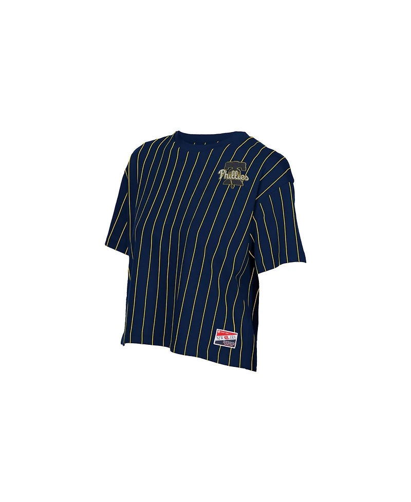 New Era Women's Philadelphia Phillies Boxy Pinstripe T-Shirt