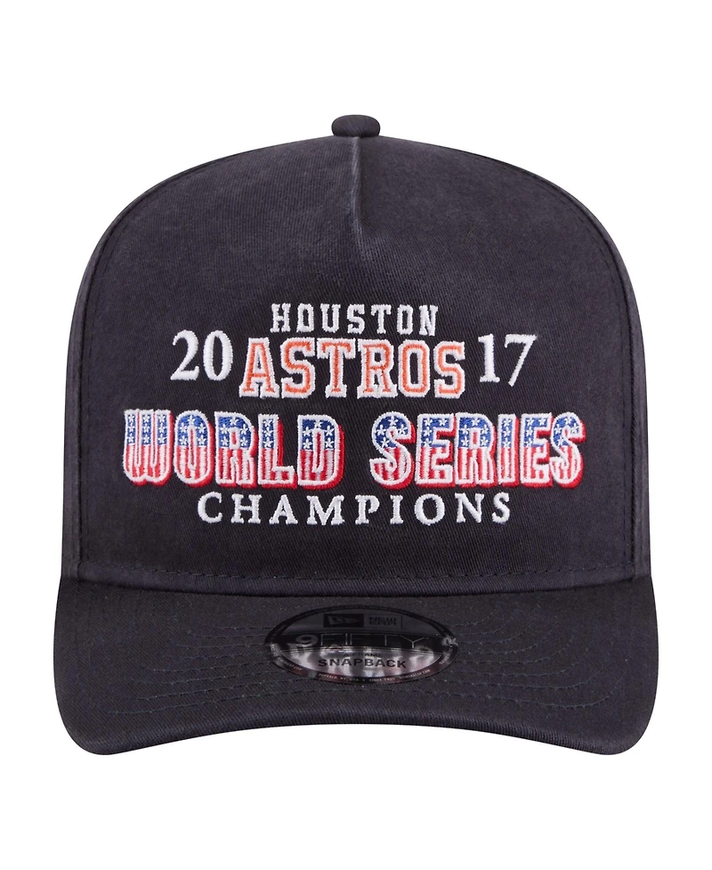 New Era Men's Navy Houston Astros 2017 World Series Champions Historic 9FIFTY A-Frame Snapback Hat