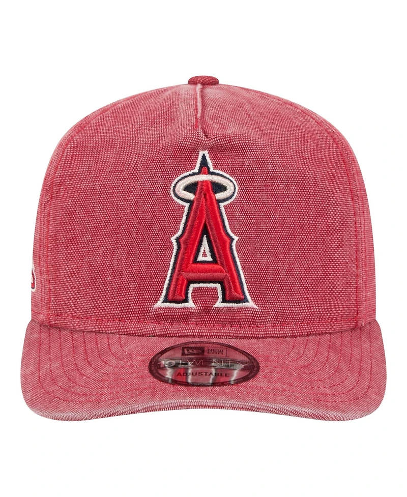New Era Men's Red Los Angeles Angels Denim Classic 19TWENTY Adjustable Hat