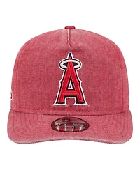 New Era Men's Red Los Angeles Angels Denim Classic 19TWENTY Adjustable Hat
