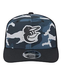 New Era Men's Black Baltimore Orioles Tonal Camo 9SEVENTY Stretch-Snap Hat