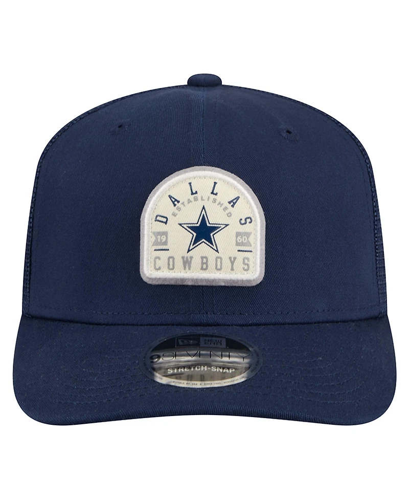 New Era Men's Navy Dallas Cowboys Contest 9SEVENTY Adjustable Trucker Hat