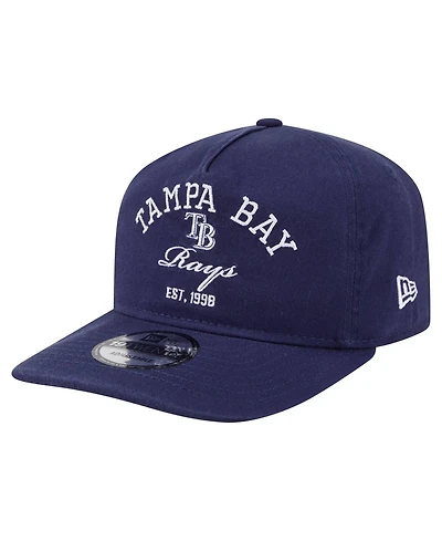 New Era Men's Navy Tampa Bay Rays Stacked 19TWENTY Adjustable Hat