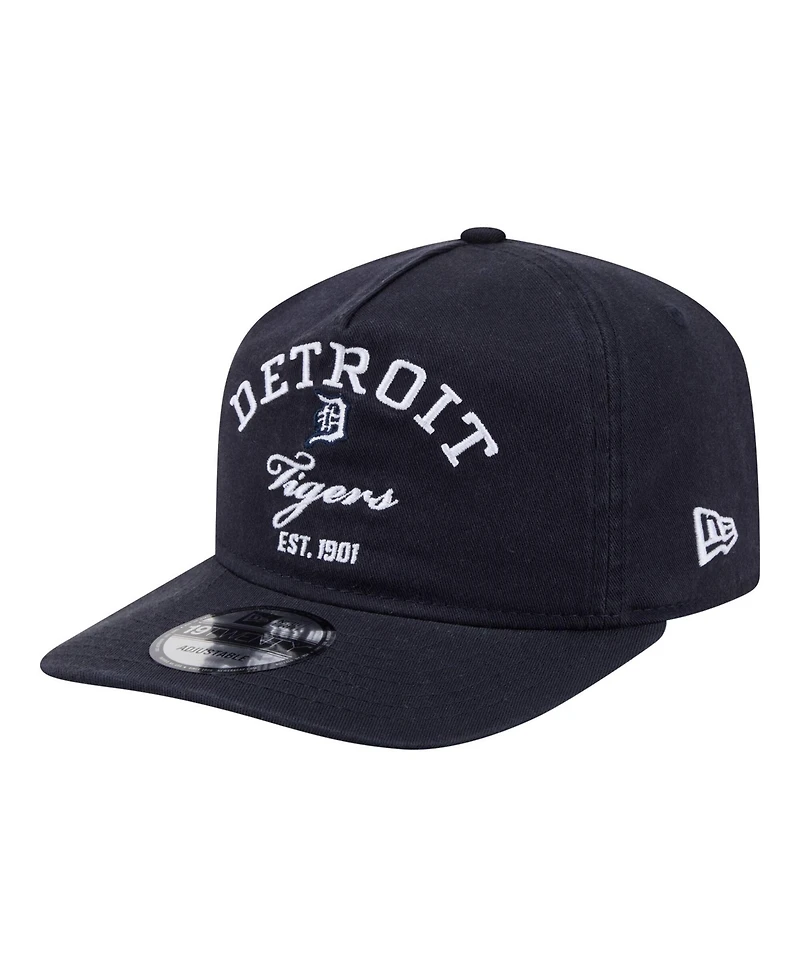 New Era Men's Navy Detroit Tigers Stacked 19TWENTY Adjustable Hat
