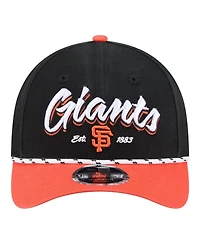 New Era Men's Black/Orange San Francisco Giants Team Loyal 9FORTY M-Crown Adjustable Hat