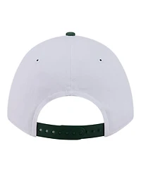 New Era Men's White Green Bay Packers Team Loyal A-Frame 9FORTY Adjustable Hat