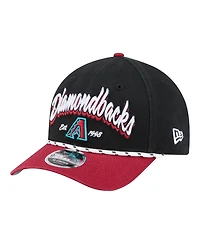 New Era Men's Black/Red Arizona Diamondbacks Team Loyal 9FORTY M-Crown Adjustable Hat