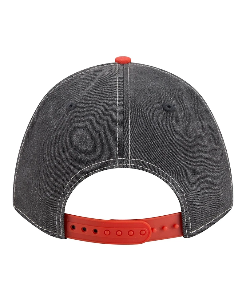 New Era Men's Black/Orange San Francisco Giants Felt M-Crown 9FORTY Adjustable Hat