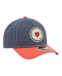 New Era Men's Navy/Orange Chicago Bears 9FORTY Felt A-Frame Adjustable Hat