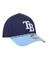 New Era Men's Navy/Light Blue Tampa Bay Rays Rope M-Crown A-Frame 39THIRTY Flex Hat