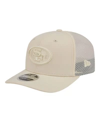 New Era Men's Cream San Francisco 49ers Color Pack 9SEVENTY Adjustable Hat