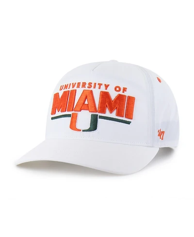'47 Brand Men's and Women's White Miami Hurricanes brr° Expressway Hitch Adjustable Hat
