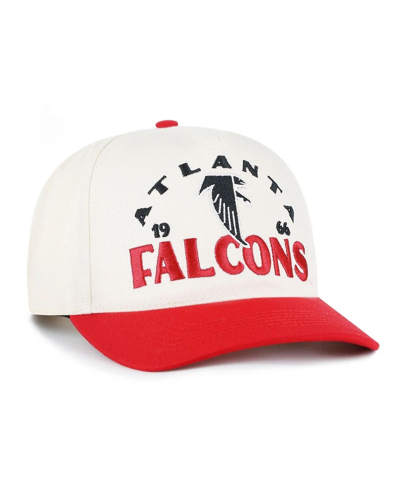 47 Brand Men's Natural Atlanta Falcons Throwback Arcitext Hitch Adjustable Hat
