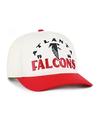 47 Brand Men's Natural Atlanta Falcons Throwback Arcitext Hitch Adjustable Hat