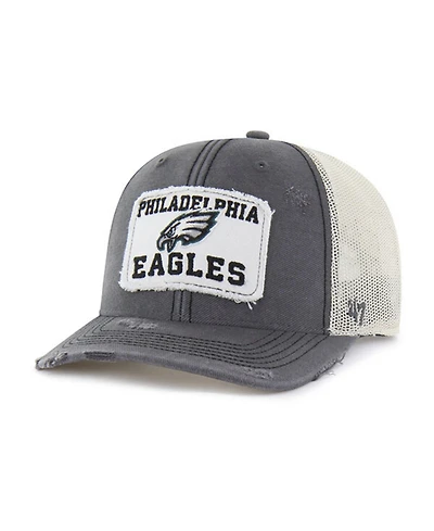 '47 Brand Men's Charcoal Philadelphia Eagles Egremont Well-Worn Adjustable Trucker Hat